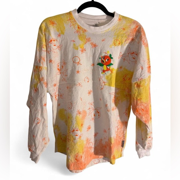 🍊 Disney World Orange Bird "HELLO SUNSHINE" Tie-Dye Spirit Jersey XS - Picture 4 of 10